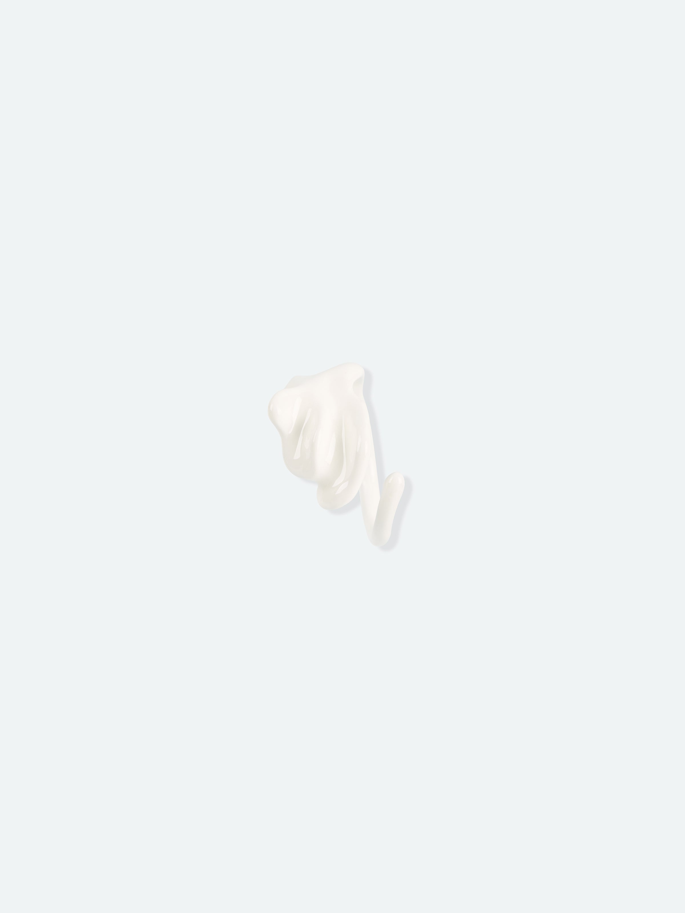 Off White Enamel 3D Petal Adjustable Ring