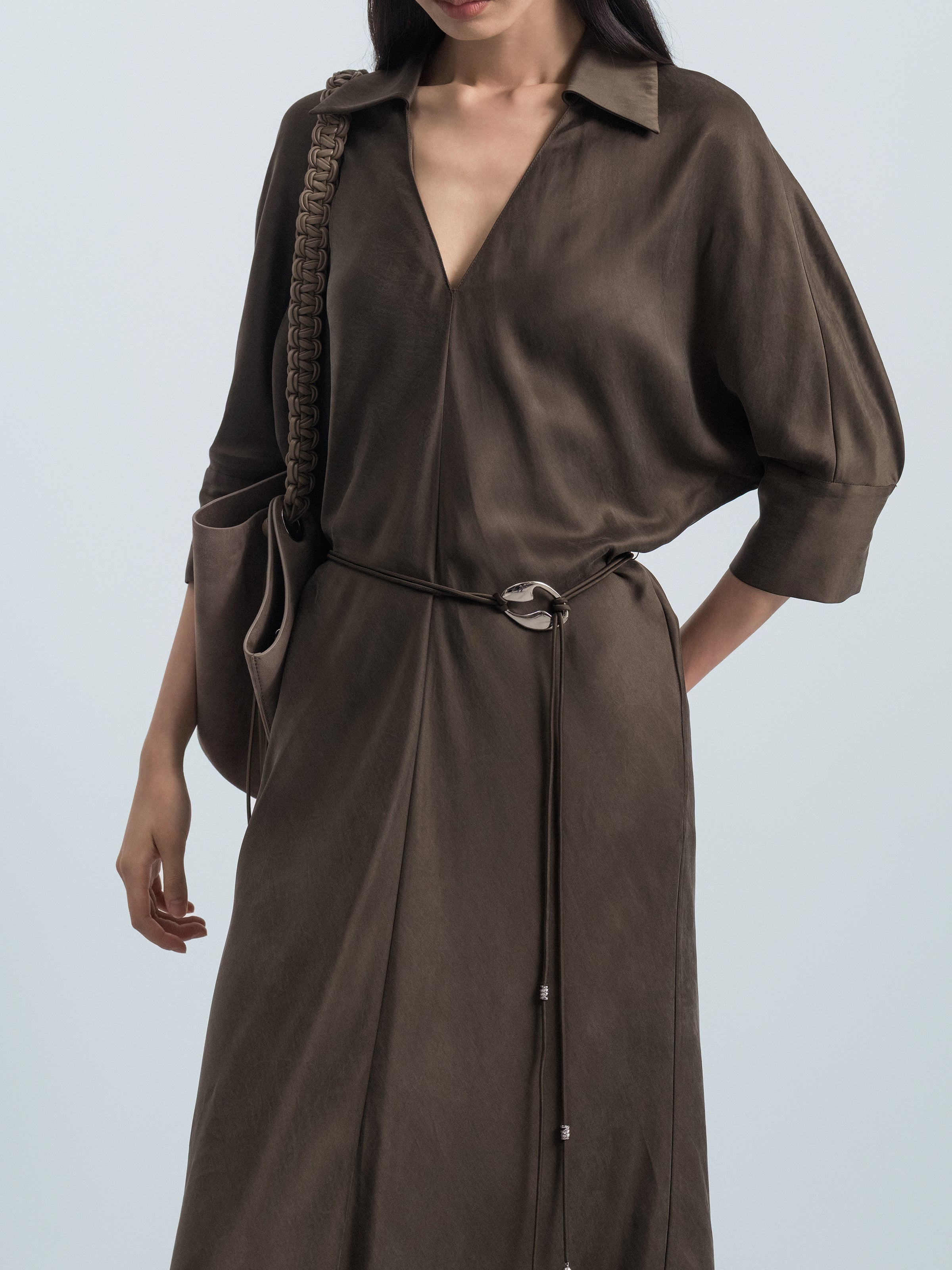 Maxi V-Neck Mermaid Dress