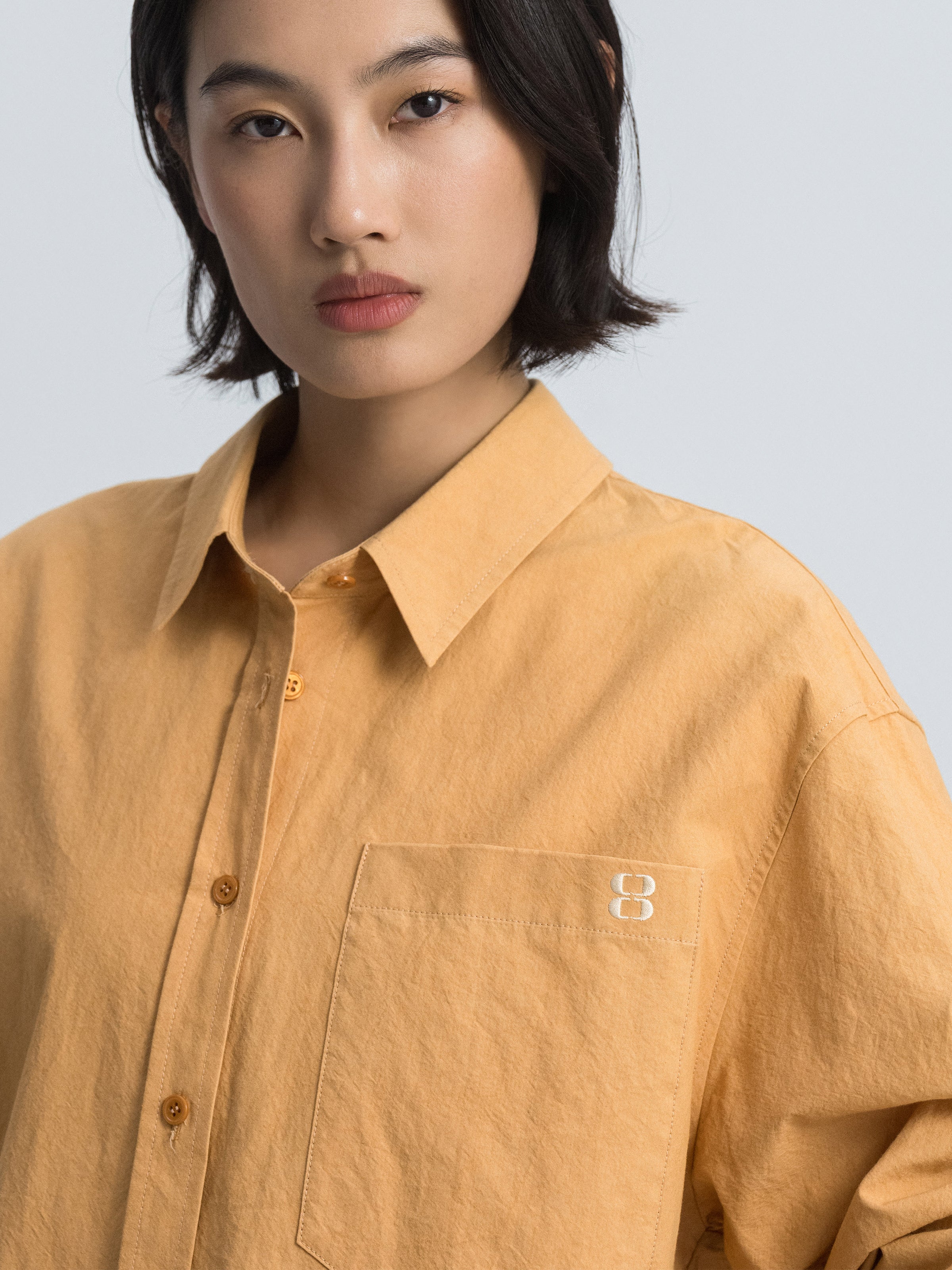Light Orange Long-Sleeve Shirt