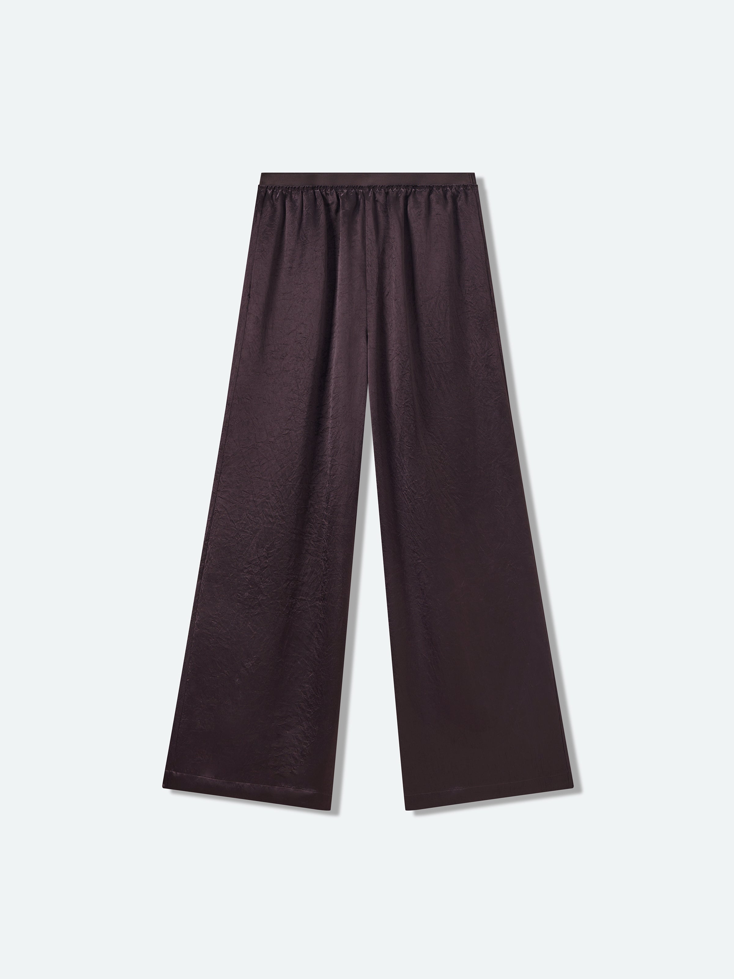 Elastic Waist Wide Leg Pants