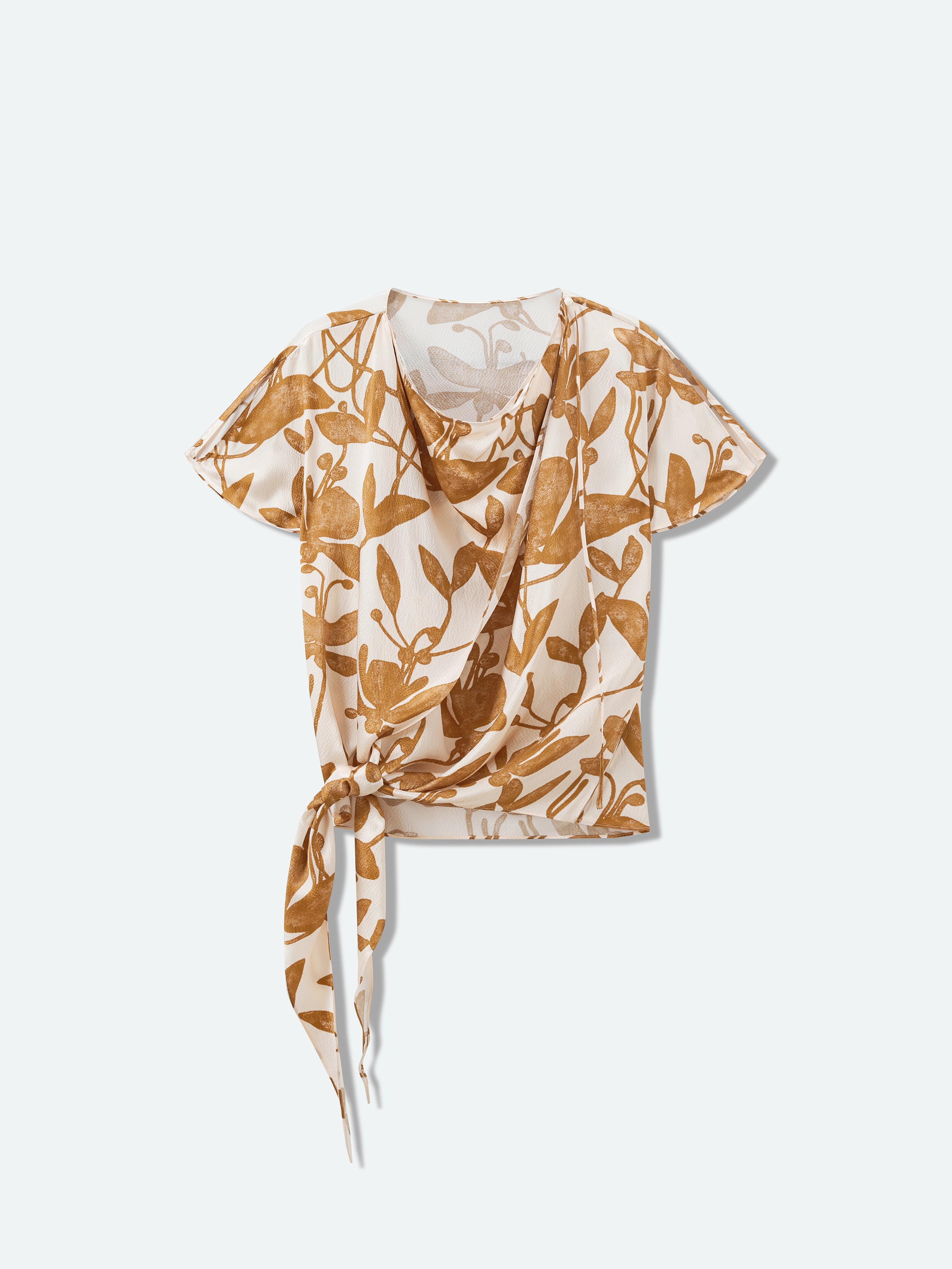 Pattern Short-Sleeve Top