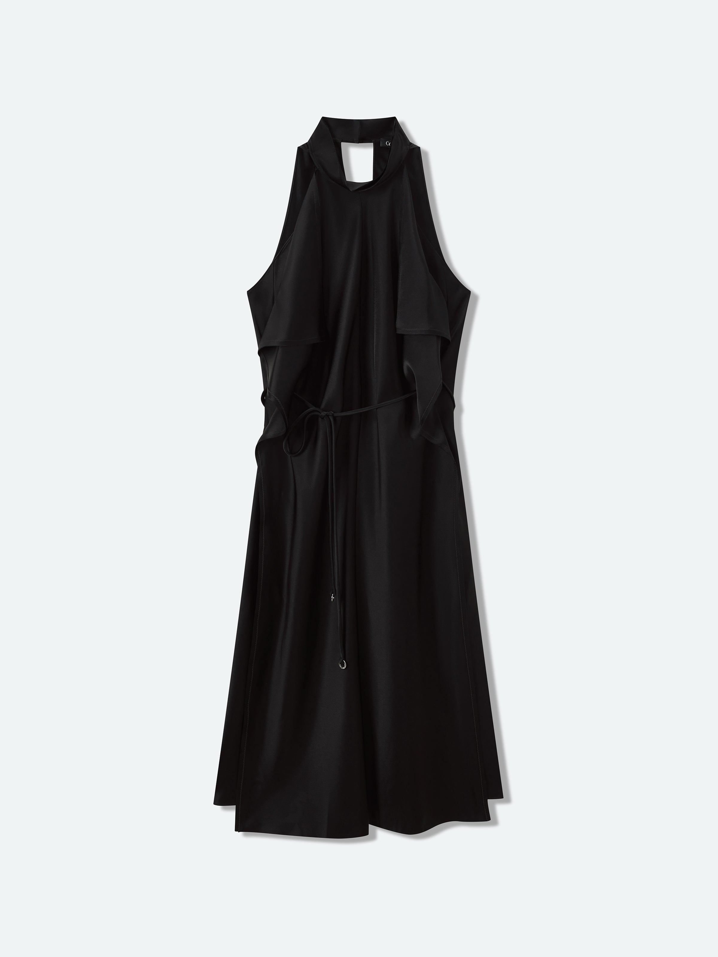 Sleeveless Dress with Ruffle Trims