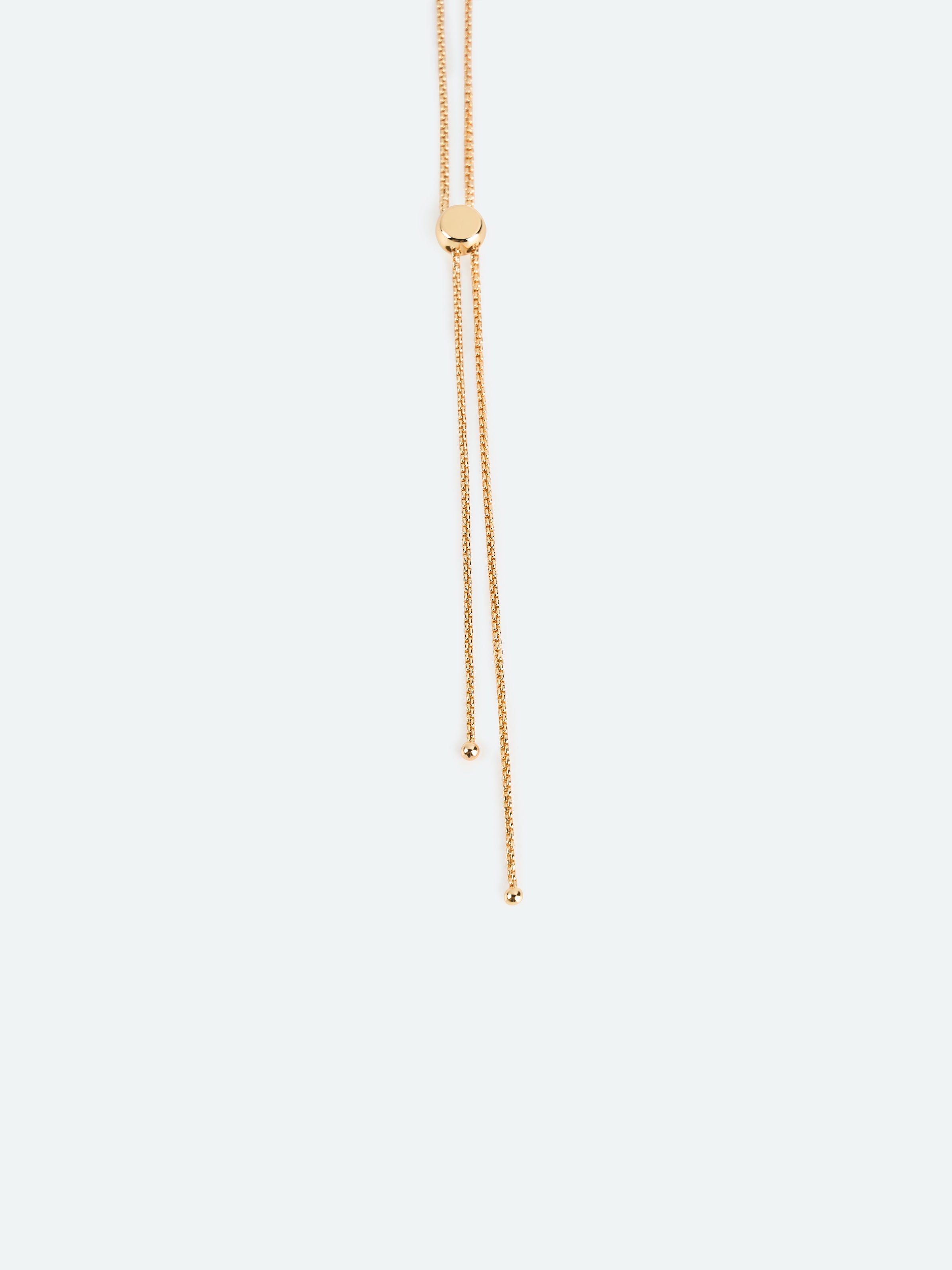 Gold Mother of Pearl Crescent Oval Pendant Necklace