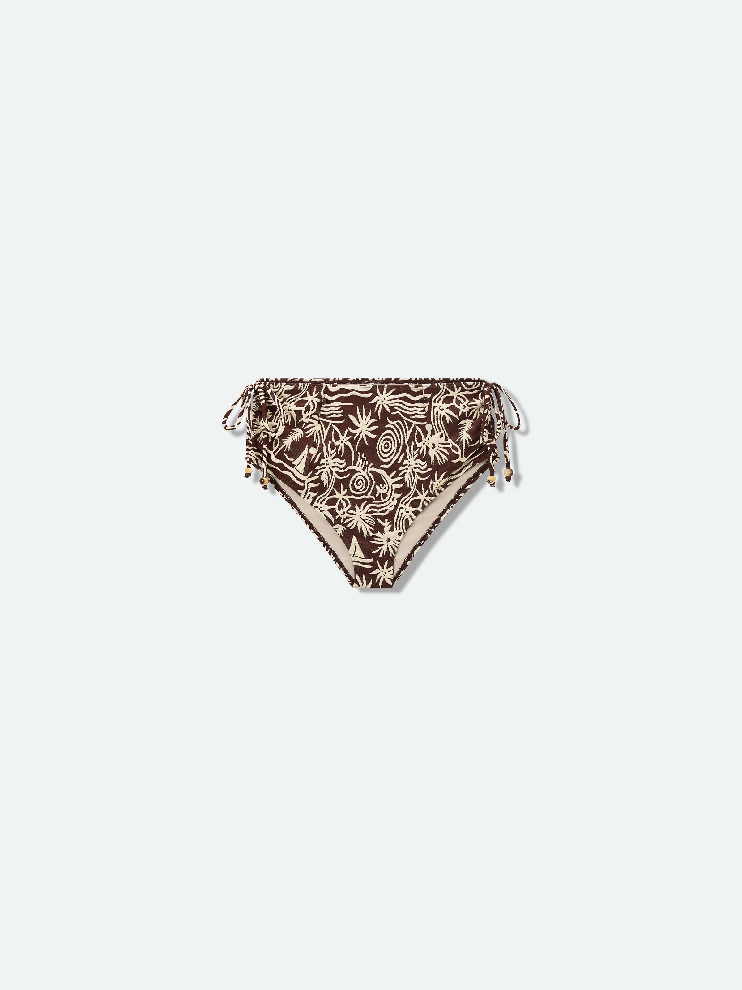 Pattern Swimwear High-Waist Brief Swim Bottom
