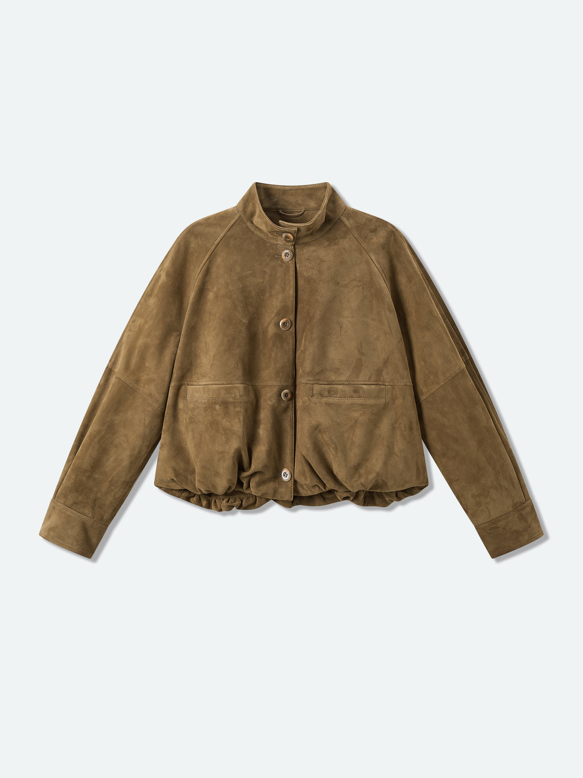 Stand‑collar Leather Jacket