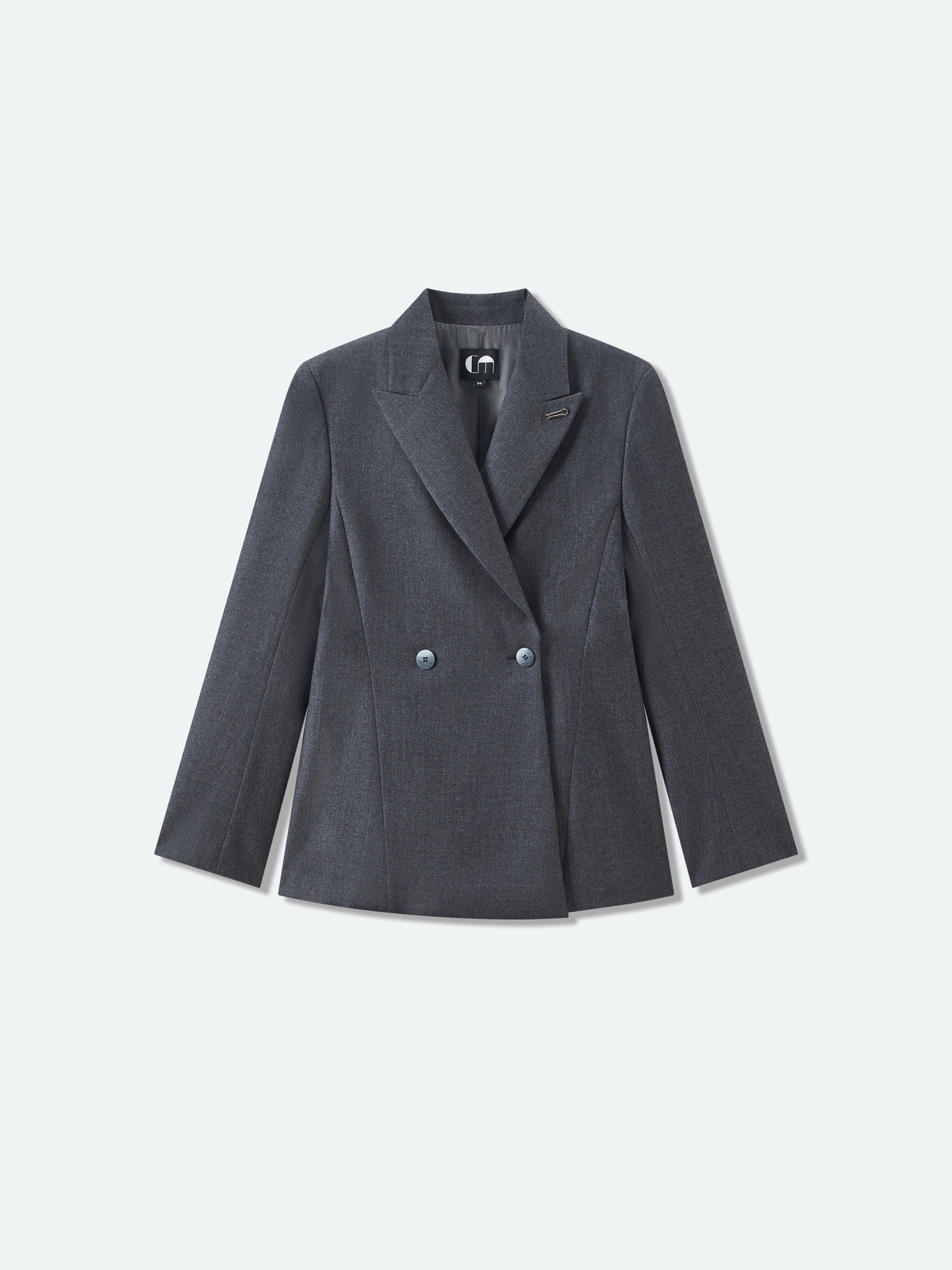 Worsted Wool Fitted Blazer