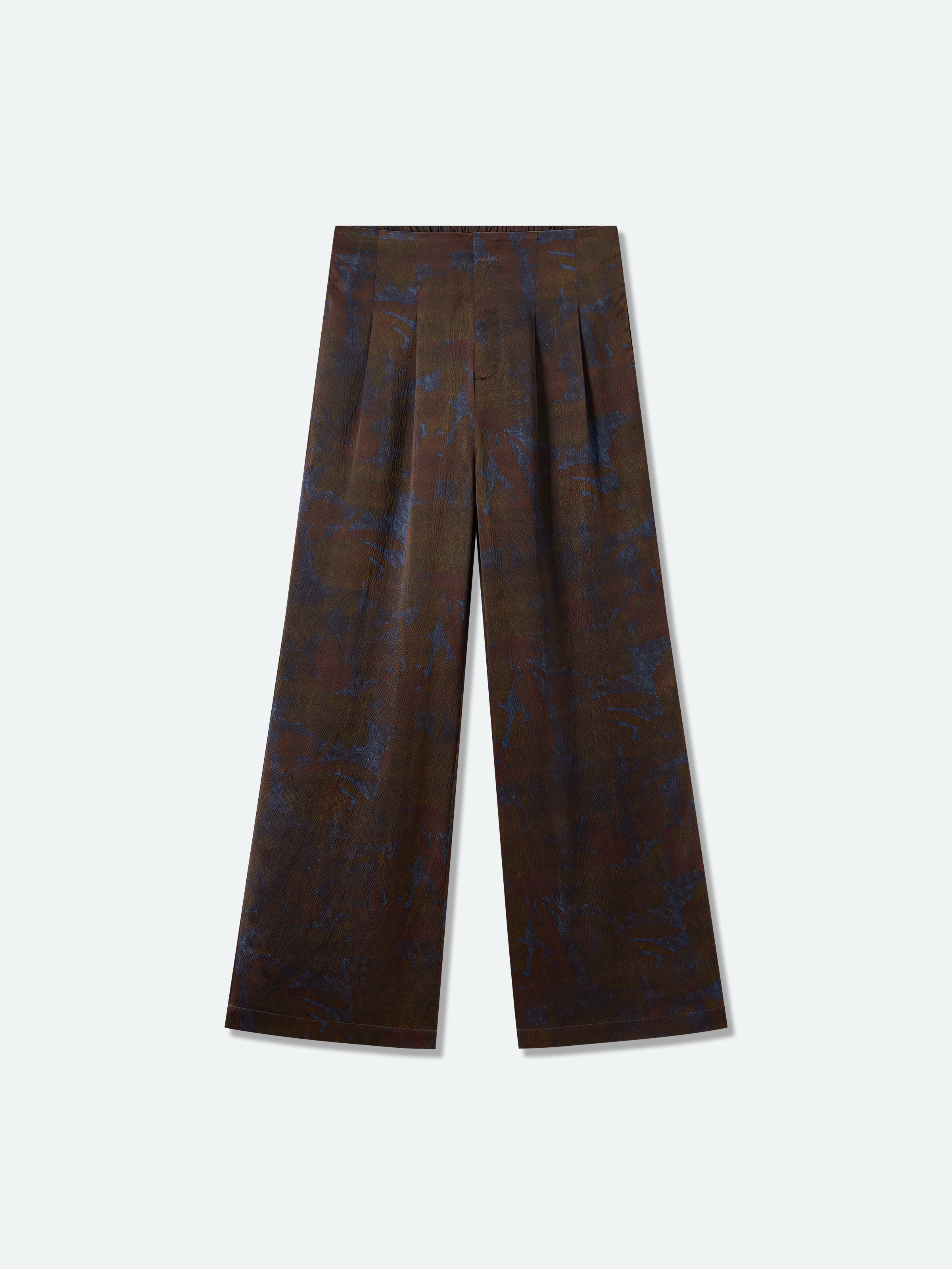 Printed Wide‑leg Trousers