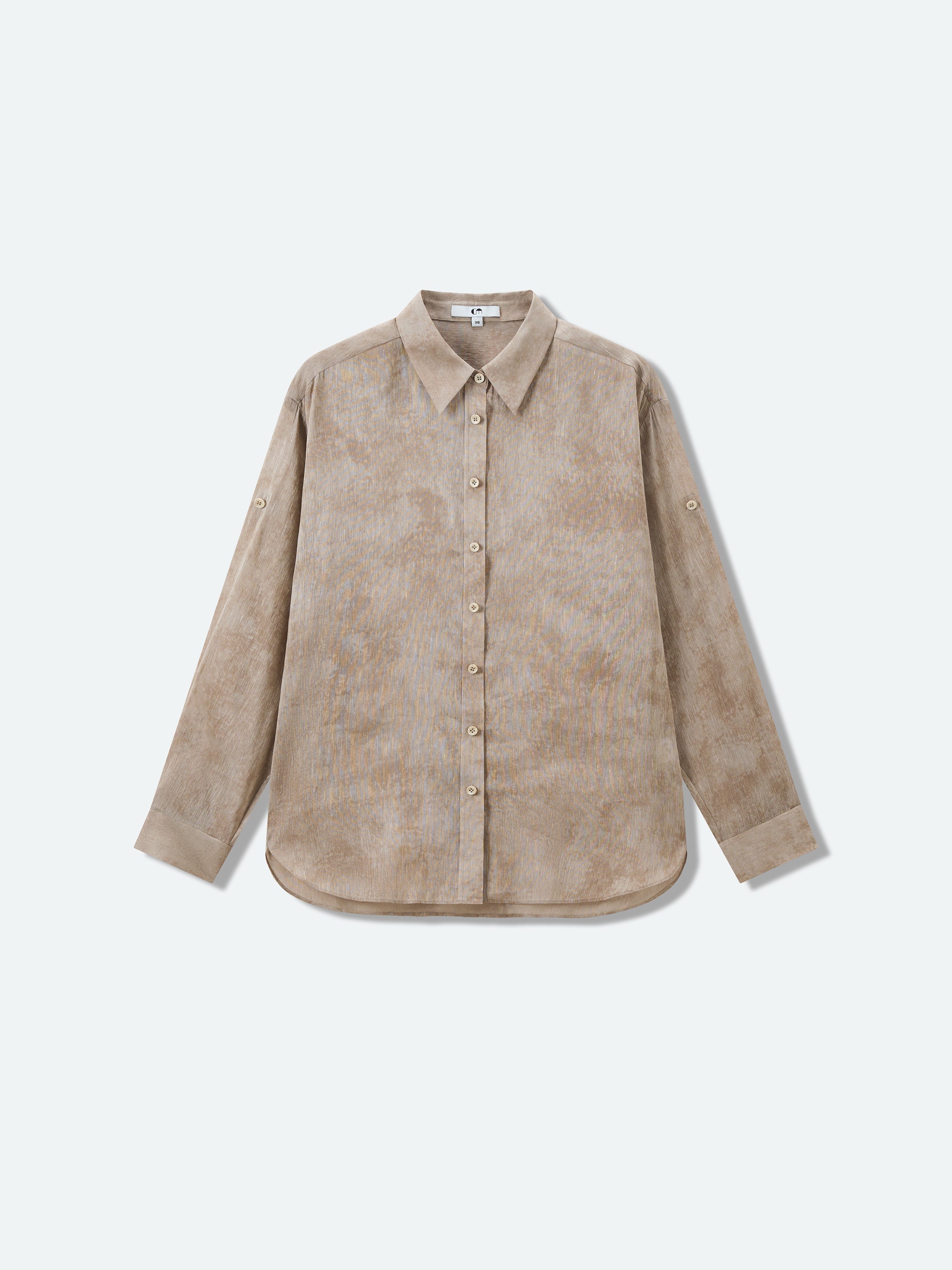 Light Khaki Long-Sleeve Shirt
