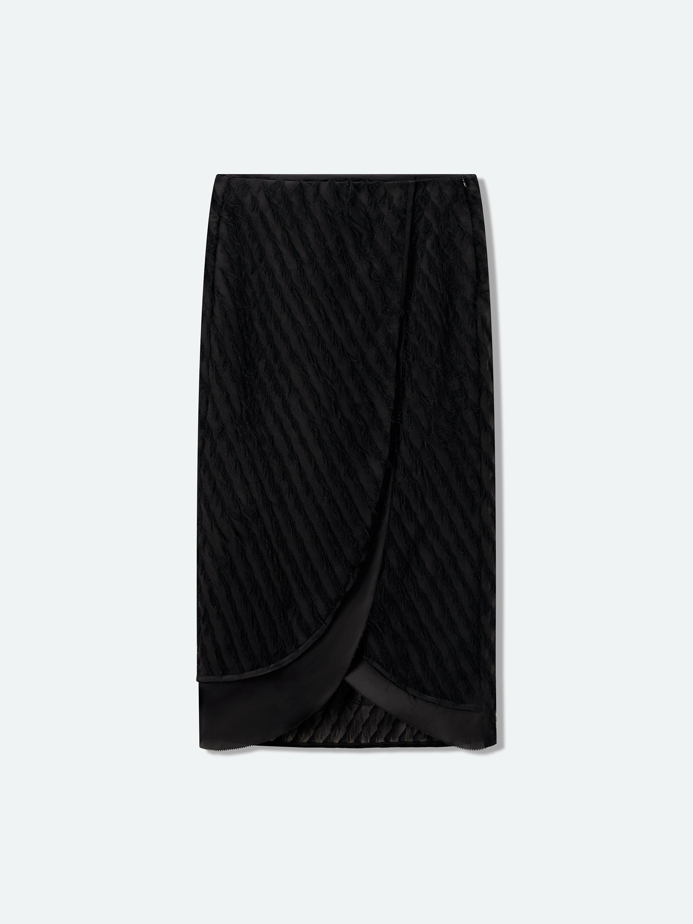 Midi Skirt with Tassel Styling